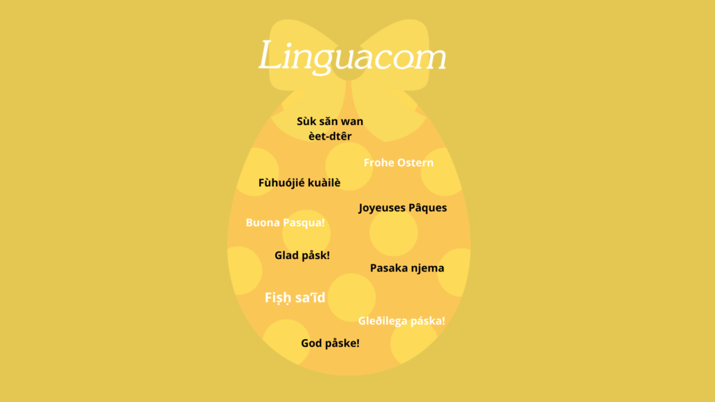 Glad påsk på olika språk